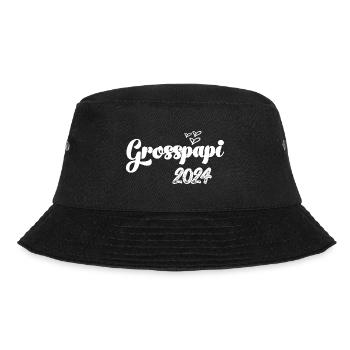 Grosspapi 2024 Befördert zum Grosspapi Opa Schweiz - Bucket Hat - Schwarz - Vorne - Lela (165cm)