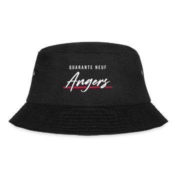 Angers 49 Frankreich Kennzeichen - Bucket Hat - Schwarz - Vorne - Lela (165cm)