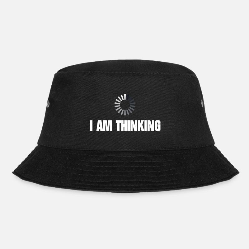 I am thinking - Bucket Hat - black
