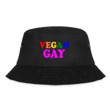 Vegan gay - Bucket Hat - Schwarz - Vorne - Lela (165cm)