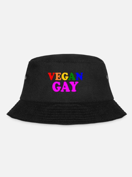 Vegan gay - Bucket Hat - Schwarz