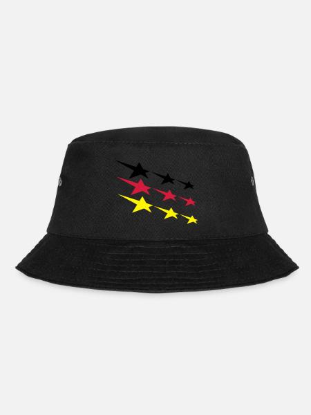 Deutschland Sterne - Bucket Hat - Schwarz