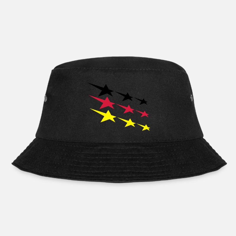 Deutschland Sterne - Bucket Hat - Schwarz