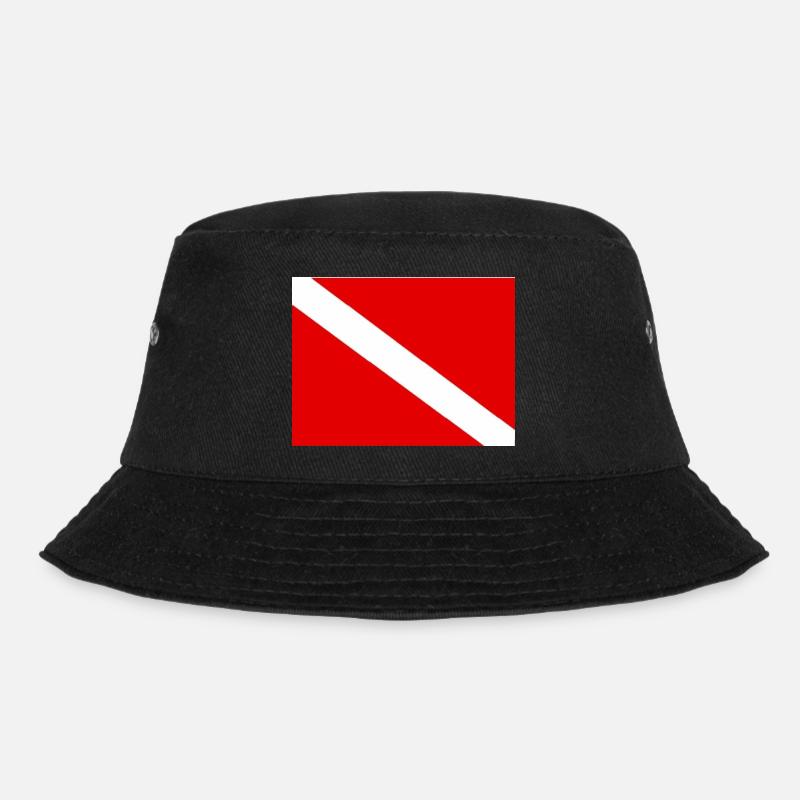 Diving flag - Bob - noir