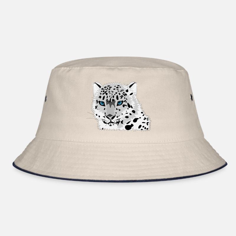 Schneeleopard Bucket Hat