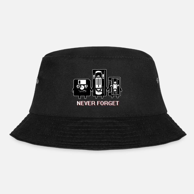 VERGESSEN SIE NIE CASETTE DISKETTE LUSTIG - Bucket Hat - Schwarz
