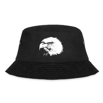 Adlerkopf - Bucket Hat - Schwarz - Vorne - Lela (165cm)