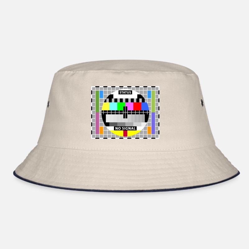 Test image test card status no signal screen display Bucket Hat