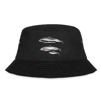 Frasers Delphin - Frasers Dolphin - Dauphin - Bucket Hat - Schwarz - Vorne - Lela (165cm)