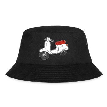 Roller Nostalgie Rerto Kult - Bucket Hat - Schwarz - Vorne - Lela (165cm)