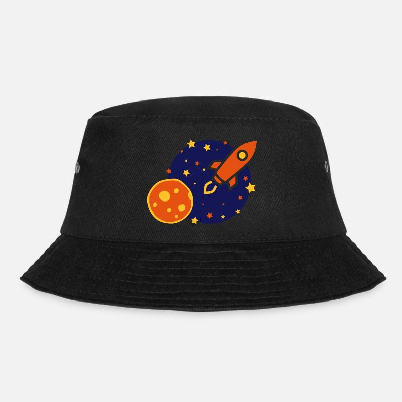 Rakete - Bucket Hat - Schwarz