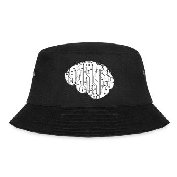 Electrical Brain CPU Data Circuit Computer - Bucket Hat - black - Front - Lela (165cm)