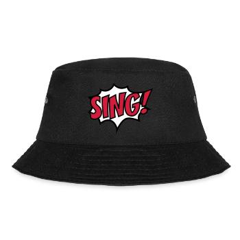 sing - Bucket Hat - black - Front - Lela (165cm)