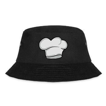 Chefkoch Lustig Smiley Mustache Bart - Bucket Hat - Schwarz - Vorne - Lela (165cm)