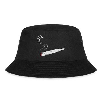 kiffen joint design - Bucket Hat - Schwarz - Vorne - Lela (165cm)