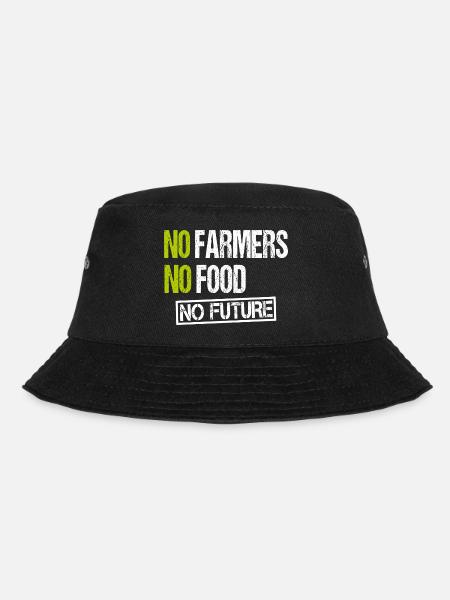 Démonstration d'agriculteurs Pas d'agriculteurs Pas de nourriture Pas d'avenir - Bob - noir