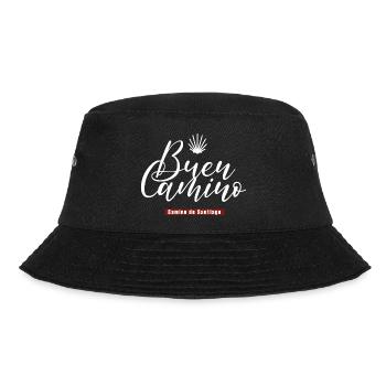 Buen Camino Jakobsweg Camino de Santiago - Bucket Hat - Schwarz - Vorne - Lela (165cm)