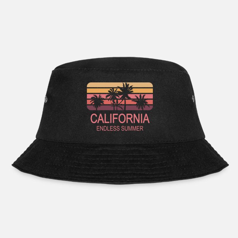 California - Bucket Hat - Schwarz