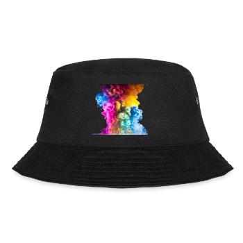 Bunte Wolken - Bucket Hat - Schwarz - Vorne - Lela (165cm)