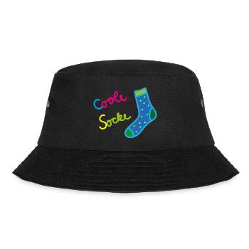 coole socke spruch - Bucket Hat - Schwarz - Vorne - Lela (165cm)