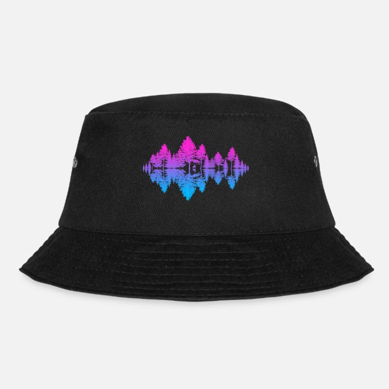 Klang der Natur (Abendrot) - Bucket Hat - Schwarz