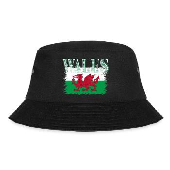 Wales - Bucket Hat - Schwarz - Vorne - Lela (165cm)