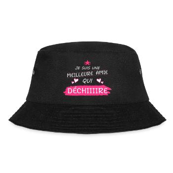 Meilleure amie - Cadeau - Amie - Anniversaire - Bob - noir - Devant - Lela (165cm)
