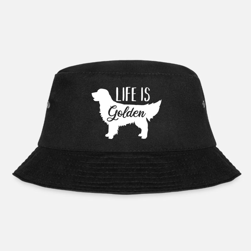 Golden Retriever - Bucket Hat - Schwarz