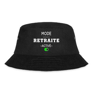 mode retraite activé humour retraite cadeau - Bob - noir - Devant - Lela (165cm)