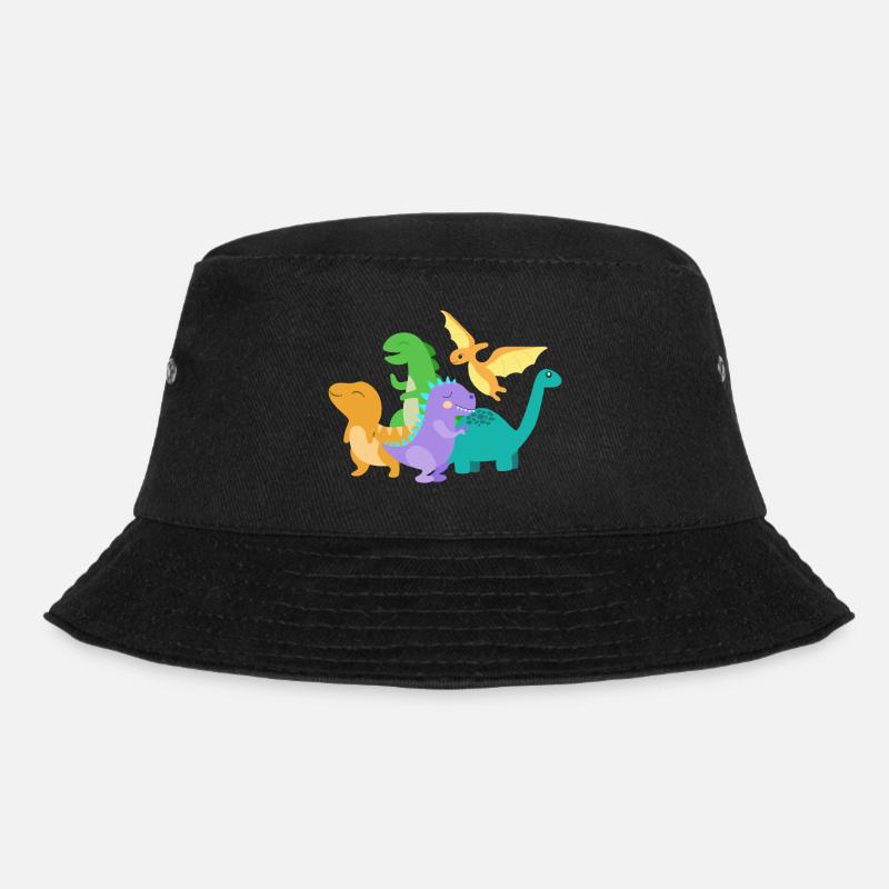 Dino Dinosaurus - Bucket Hat - black