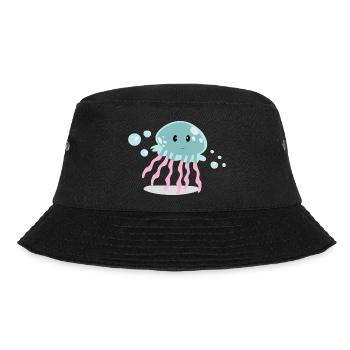 Qualle - Bucket Hat - Schwarz - Vorne - Lela (165cm)