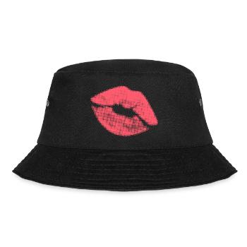 The kiss! - Kiss me! - Bucket Hat - black - Front - Lela (165cm)