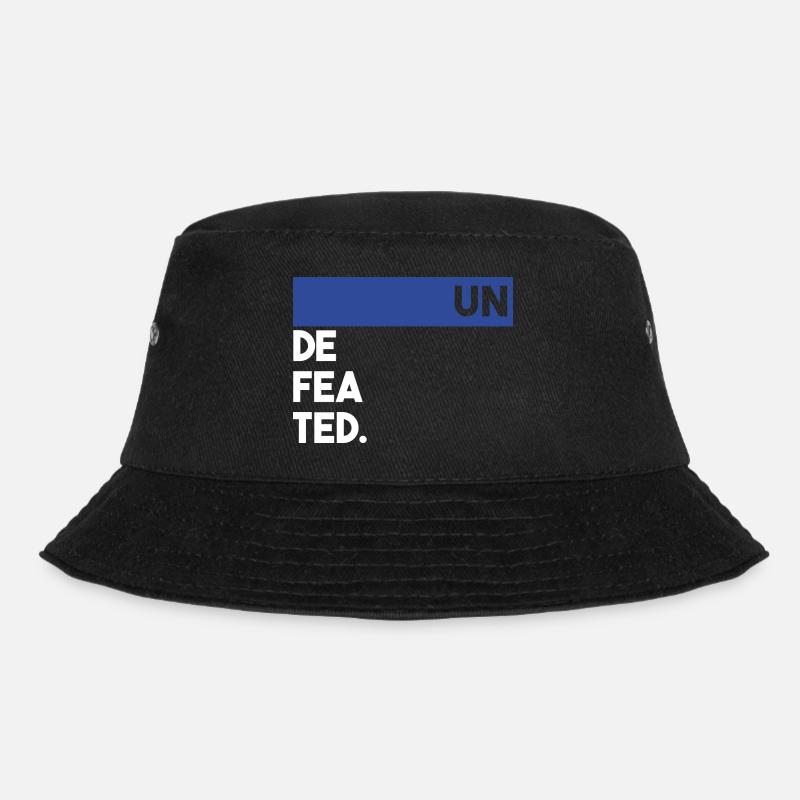 undefeated undefeated undefeated unbeaten - Bucket Hat - black