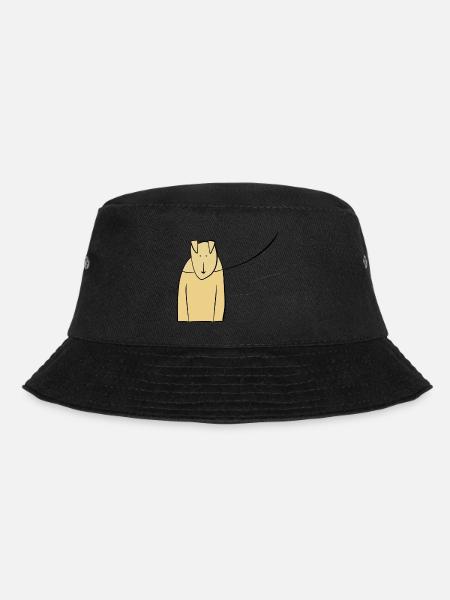 Dog on a leash! - Bucket Hat - black