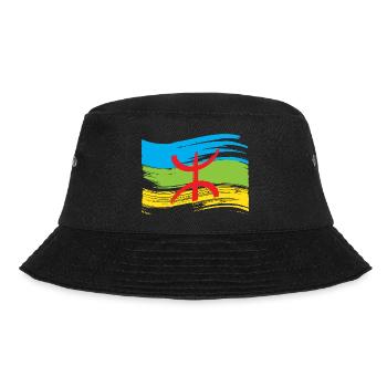 Drapeau Amazigh (Amazigh inside) - Bob - noir - Devant - Lela (165cm)