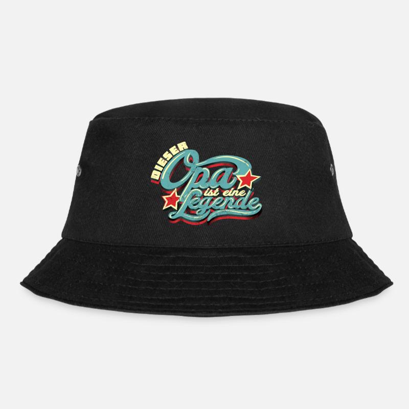 Opa eine Legende - Bucket Hat - Schwarz