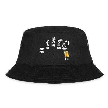 Kitesurfen Kiteboarding Kite Kiten - Bucket Hat - Schwarz - Vorne - Lela (165cm)