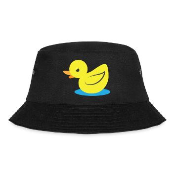 Little angry yellow duck - Bucket Hat - black - Front - Lela (165cm)