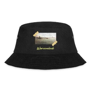 Warnemünde Vintage Photo - Bucket Hat - Schwarz - Vorne - Lela (165cm)