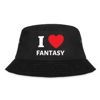 I Heart Fantasy - I Love Fantasy - Bucket Hat - black - Front - Lela (165cm)