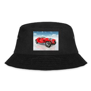 Rennwagen aus den 1920er Jahren - Bucket Hat - Schwarz - Vorne - Lela (165cm)
