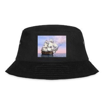 Historic sailing ship HMS Victory - Bucket Hat - black - Front - Lela (165cm)
