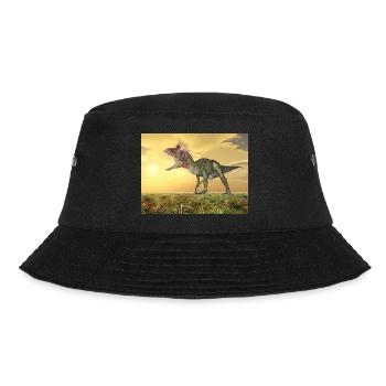 Dinosaurier Cryolophosaurus - Bucket Hat - Schwarz - Vorne - Lela (165cm)