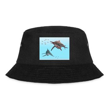 Ichthyosaurier Shonisaurus - Bucket Hat - Schwarz - Vorne - Lela (165cm)