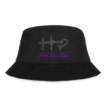 Faith Hope Love for everyone! Faith Hope Love - Bucket Hat - black - Front - Lela (165cm)