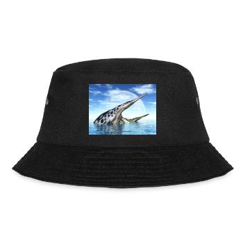 Marine reptile Hupehsuchus - Bucket Hat - black - Front - Lela (165cm)