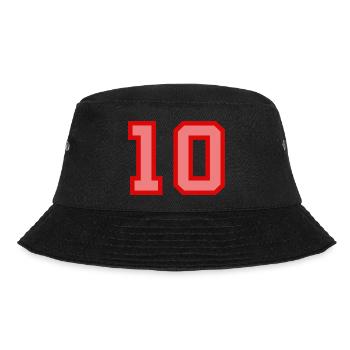 Cool Retro Retrostyle Jersey Number Back Number - Bucket Hat - black - Front - Lela (165cm)