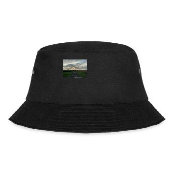Eisenbahn fährt in den Abend - Bucket Hat - Schwarz - Vorne - Lela (165cm)