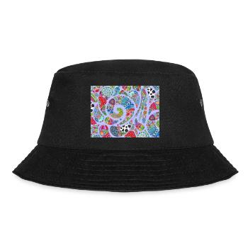 kunterbunt 2 - Bucket Hat - Schwarz - Vorne - Lela (165cm)