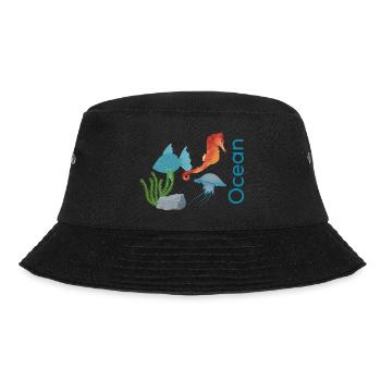 Ocean - Bucket Hat - Schwarz - Vorne - Lela (165cm)